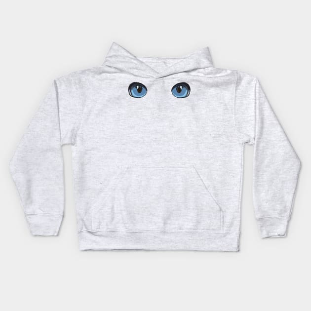 Hypnotic Eyes Kids Hoodie by Manitarka